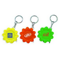 Sunflower Shape Tape Measure with Key Chain